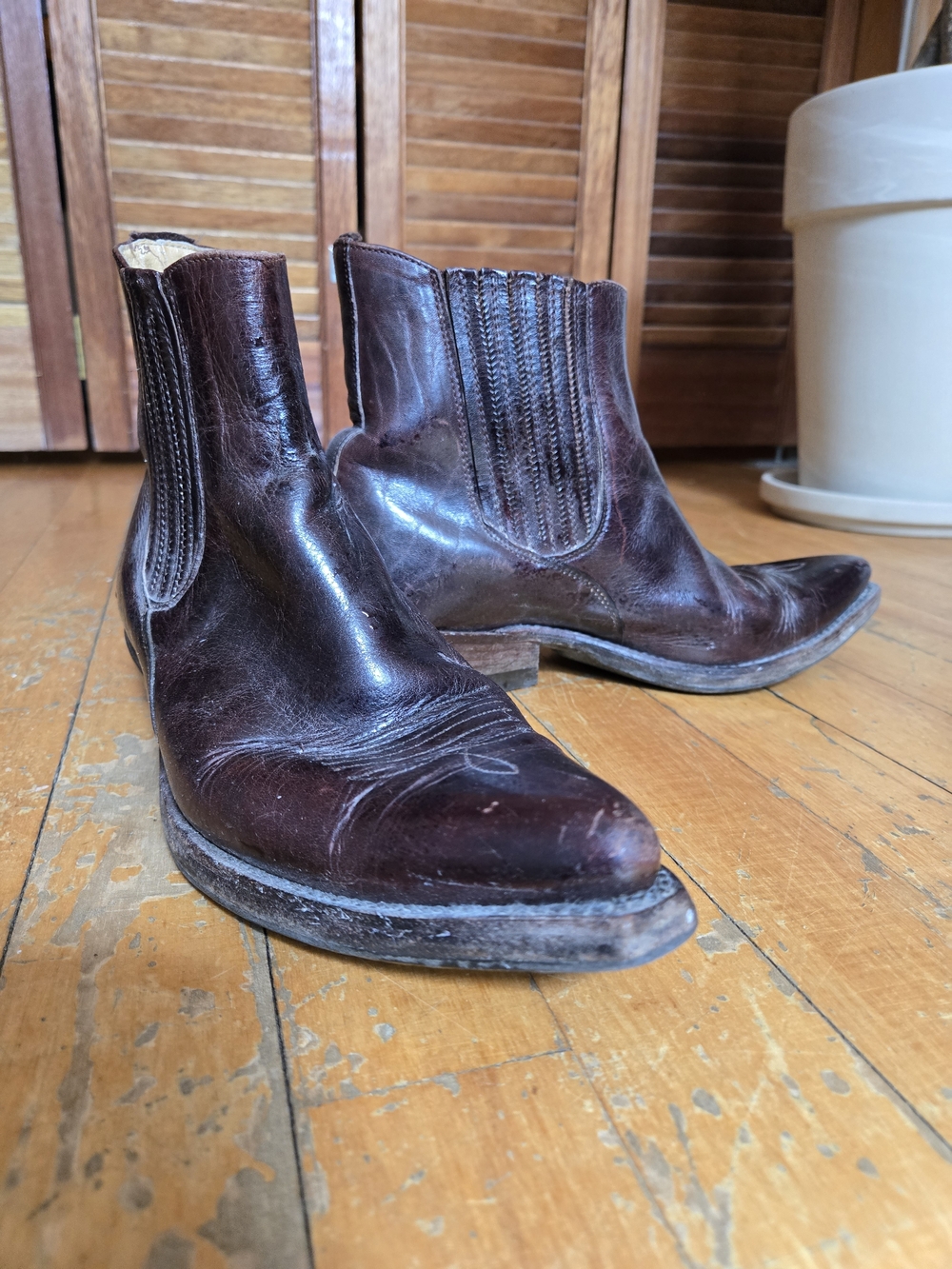 Brown Leather Sena Western Ankle Boots - Made In Spain - Picture 7 of 7
